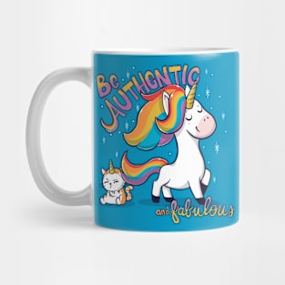 Be authentic and fabulous Mug